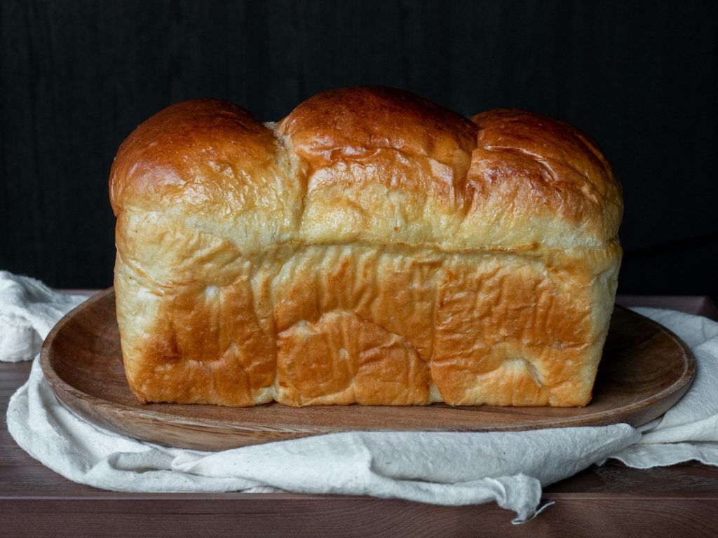Golden brioche loaf