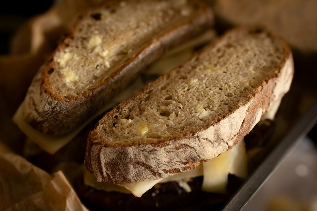 Slices of rustic bread